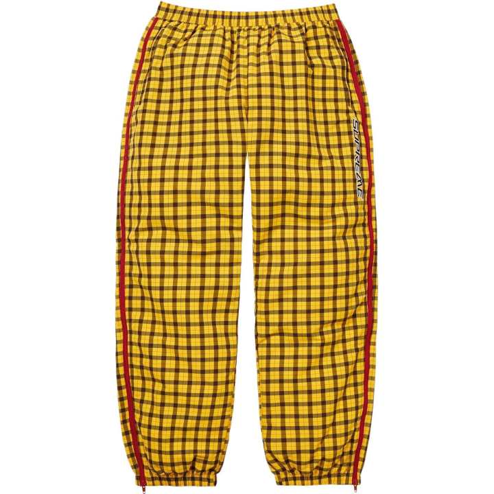 Supreme Supreme FW25 Plaid Warm Up Pant Knitted Sweatpants Unisex