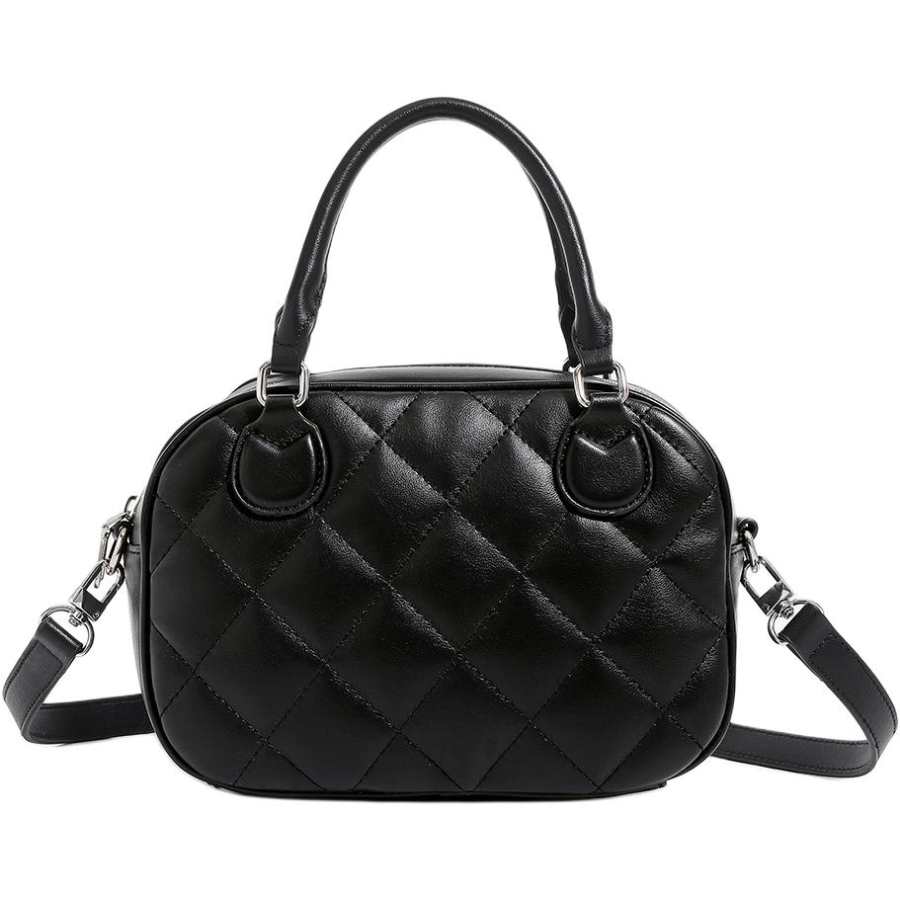 PAYOT Synthetic Leather Handbag Women's Black/Brown/Ecru