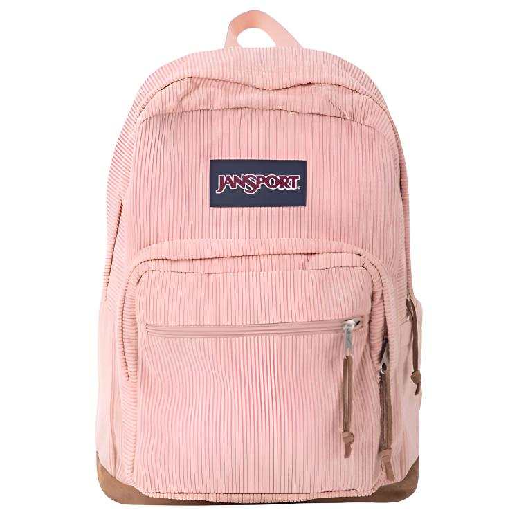 JanSport Corduroy Backpack Medium Women's Peach Pink