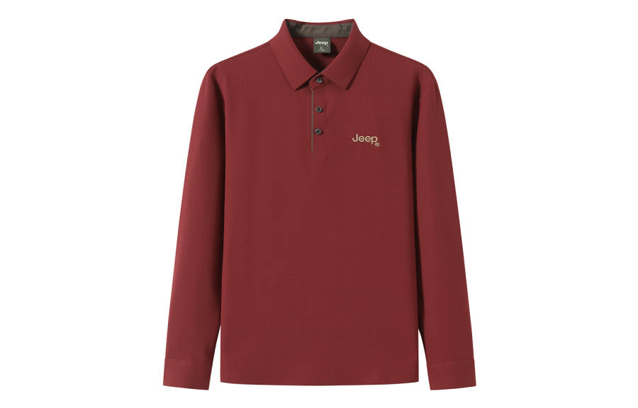 Jeep Polo Shirts Unisex Lapel Moderate Straight Fit