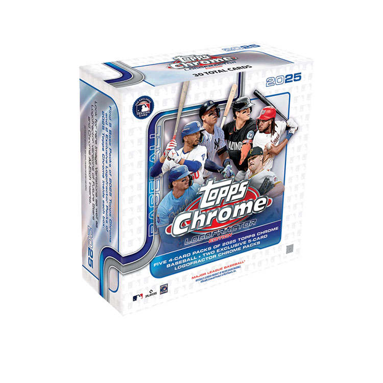 Topps 2025 Baseball MLB Topps Chrome Star Card Logofractor Sports Cards Whole Box