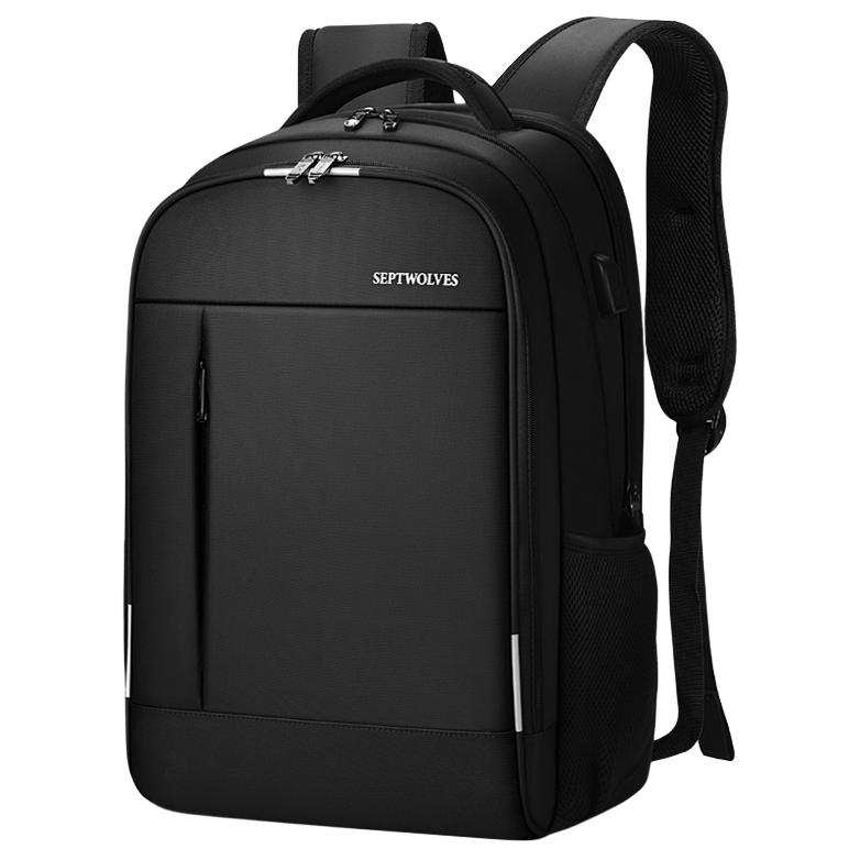 SEPTWOLVES SEPTWOLVES Oxford Backpack Large Men's Black
