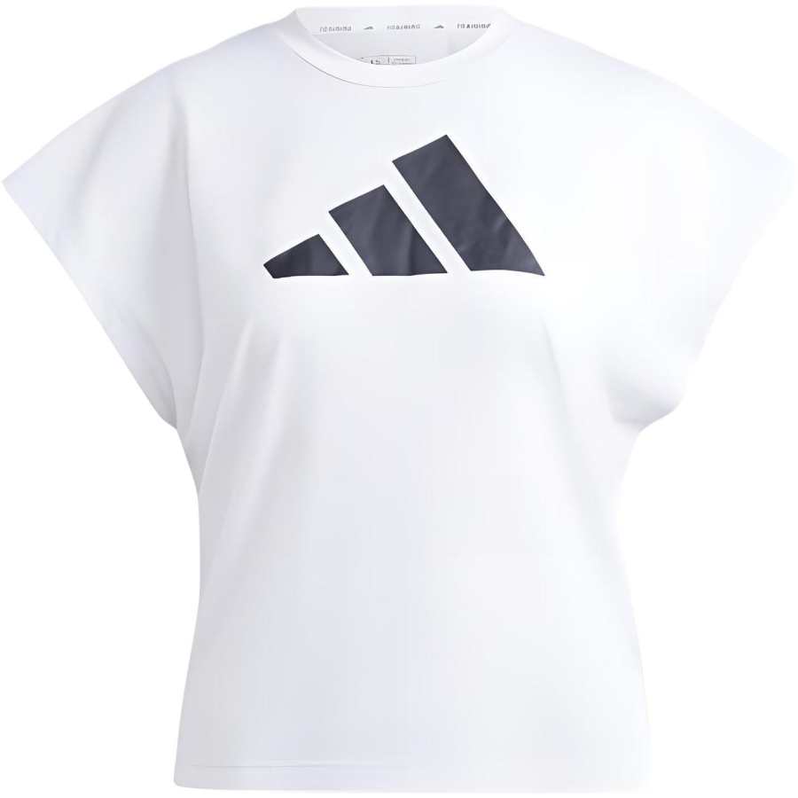 Adidas Adidas T Shirts Women's White Crew Neck Moderate Straight Fit