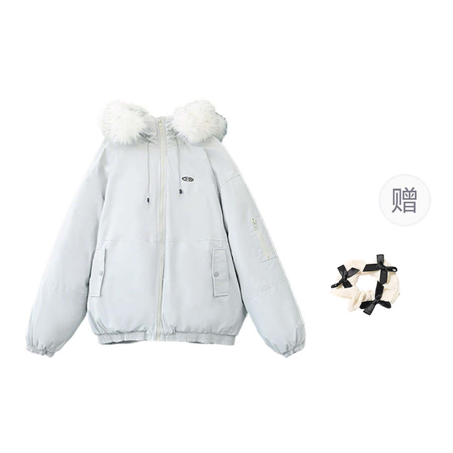 CPAURA Parka Coats Women's Fur Collar Moderate
