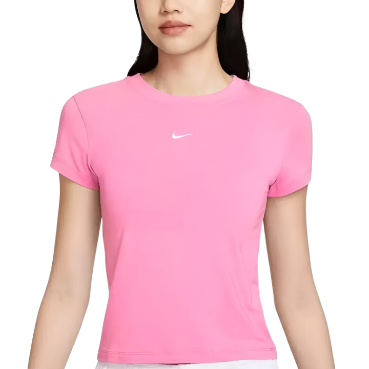 Nike Nike T Shirts Women's Pink Crew Neck Moderate