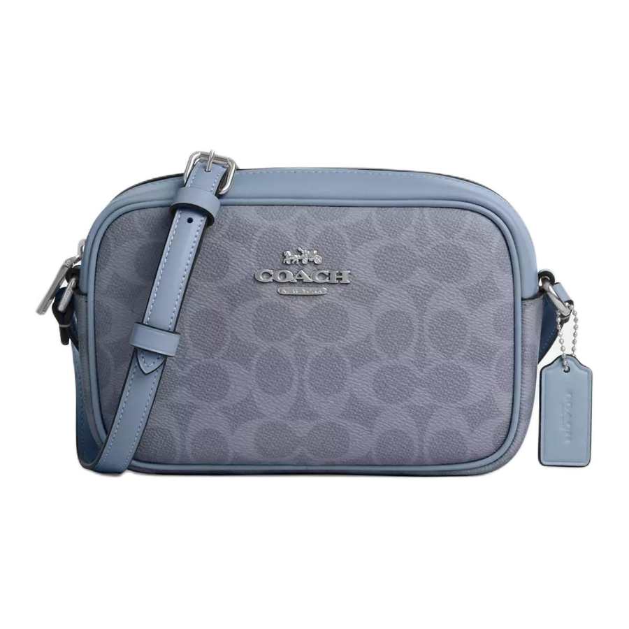 COACH Jamie Coated Canvas Camera Bag, Shoulder Bag Small Women's Blue
