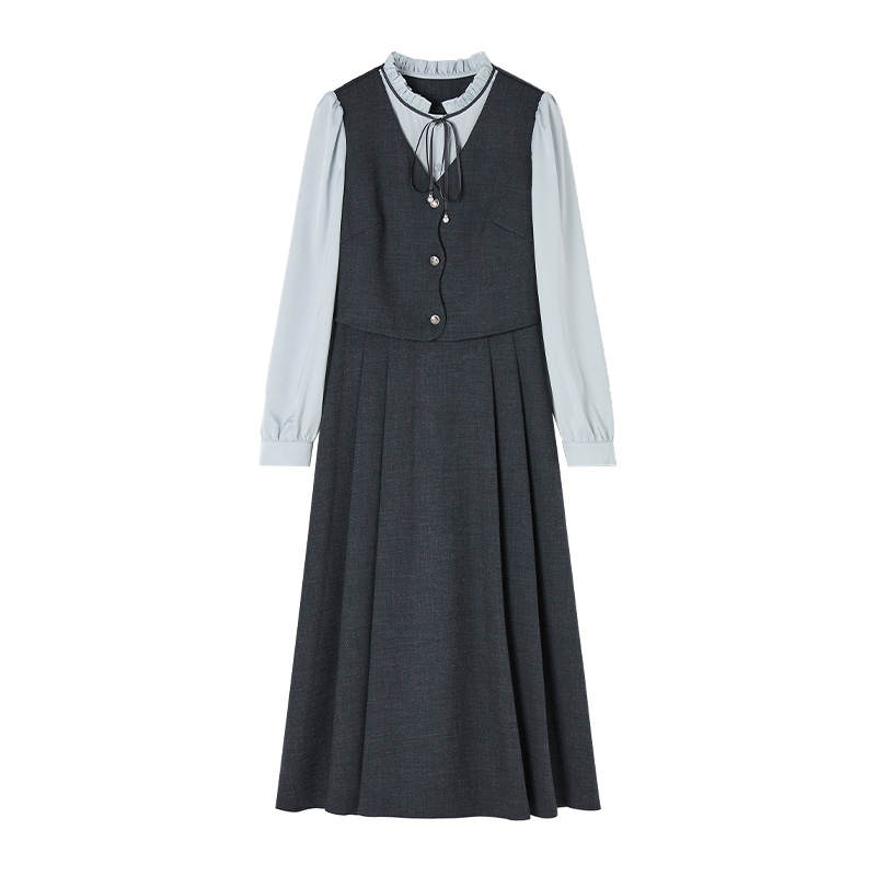 XIANGYING Long Sleeved Dress Women's