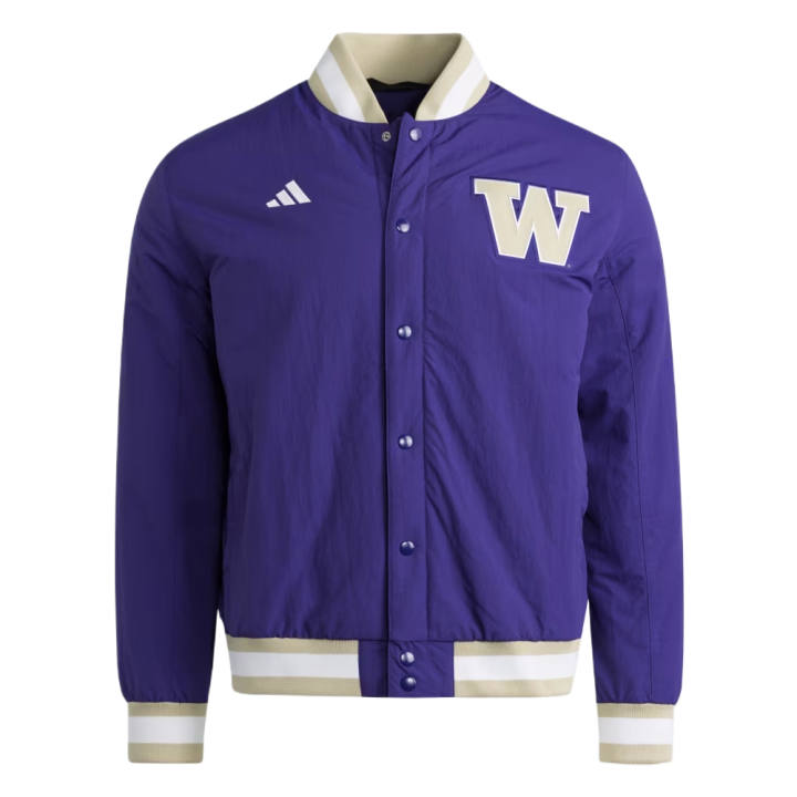 Adidas Adidas Free Shipping With AdiClub Washington Huskies Coaches Dugout Jacket