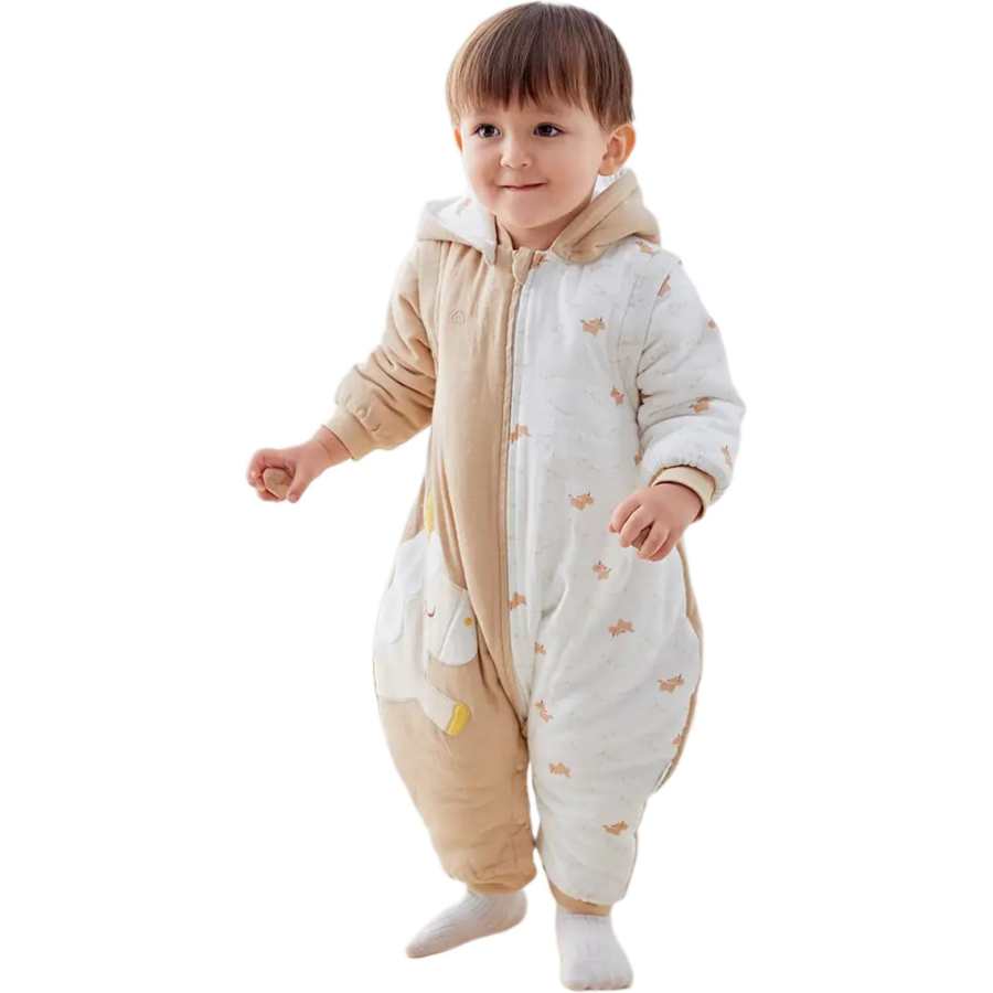 PURCOTTON Comfortable Soft Print Thickened Sleeping Bags Baby 0 1 Year Old Little Kids 1 3 Years Old