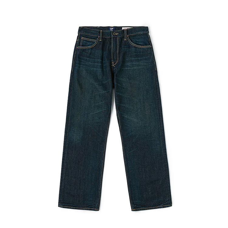 Lee Jeans Men's Dark Blue Moderate Straight Fit Pants