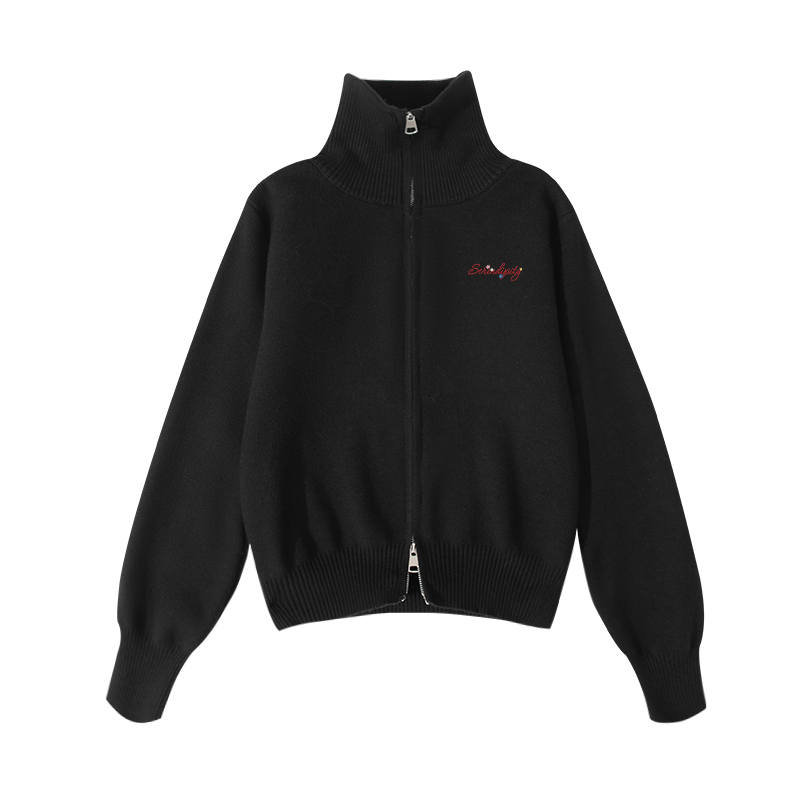 Tonlion Knitwear Unisex Lapel Moderate Cardigan