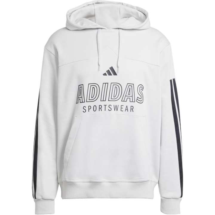 Adidas Adidas Clothing Sweatshirts Men's White Hooded Moderate