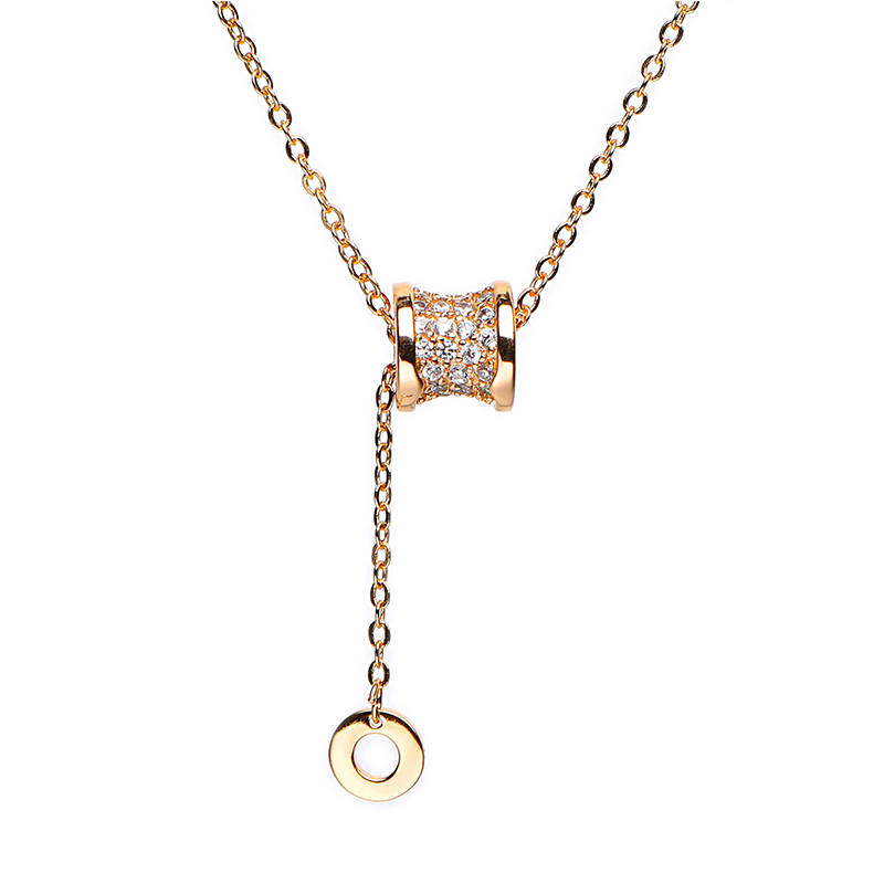 VIVIWELL 925 Silver Zircon Necklaces Women's