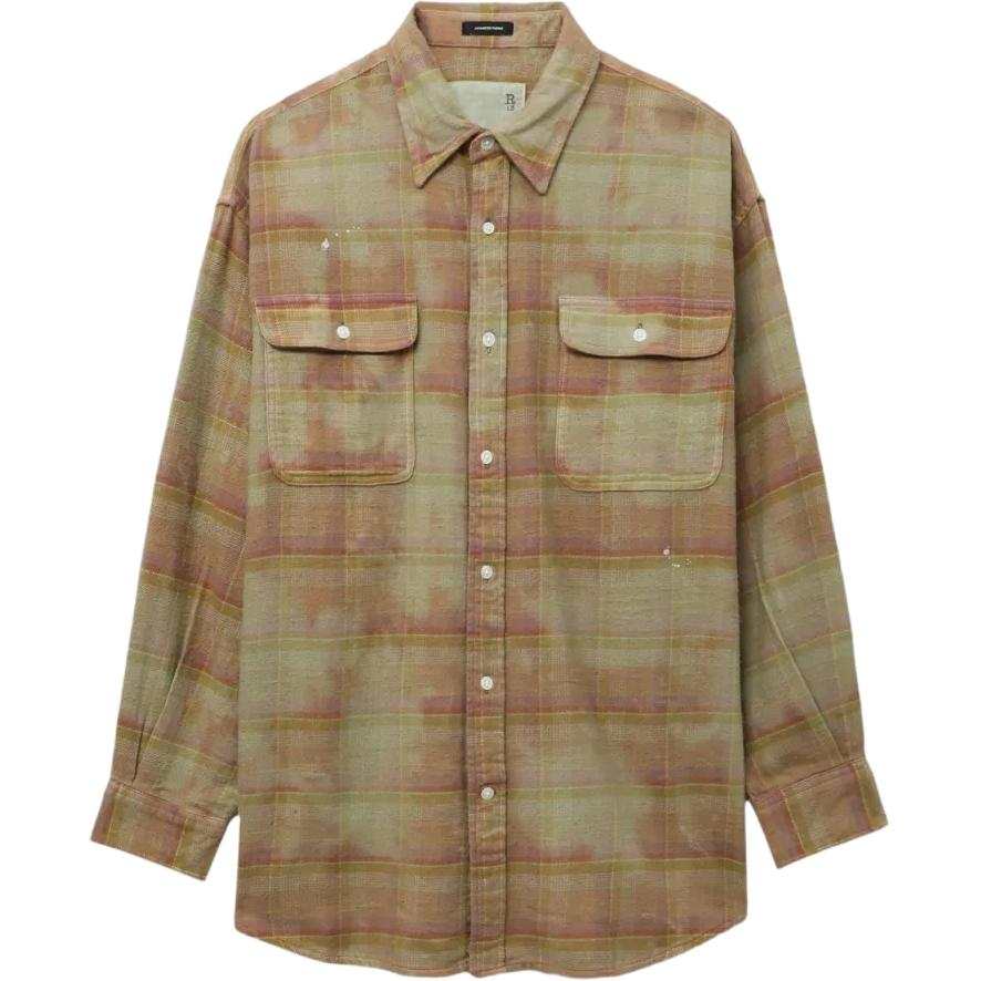 R13 R13 plaid pocket shirt