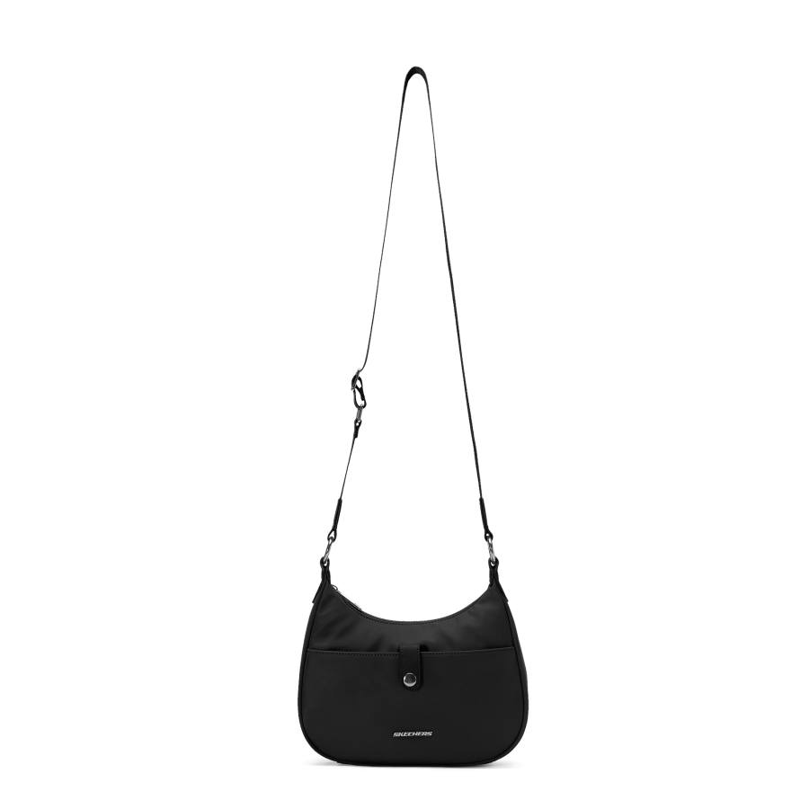 Skechers Fabric Crossbody Bag, Shoulder Bag Regular Unisex Carbon Black
