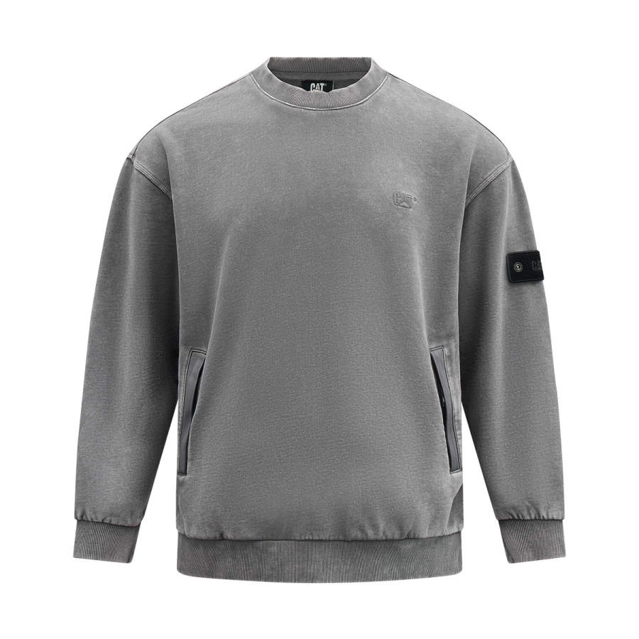 CAT CAT Sweatshirts Men's Crew Neck Thickened Regular