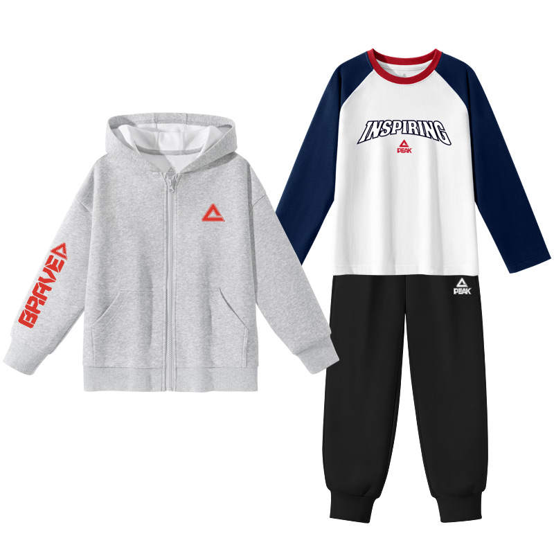 PEAK Kids Casual Sportswear Hooded Moderate