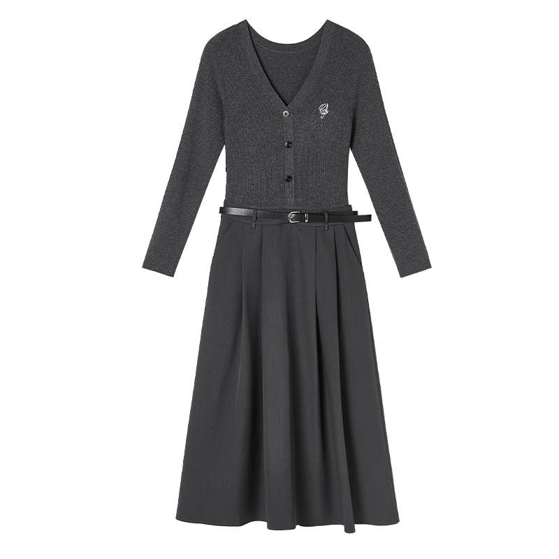 XIANGYING Long Sleeved Dress Women's