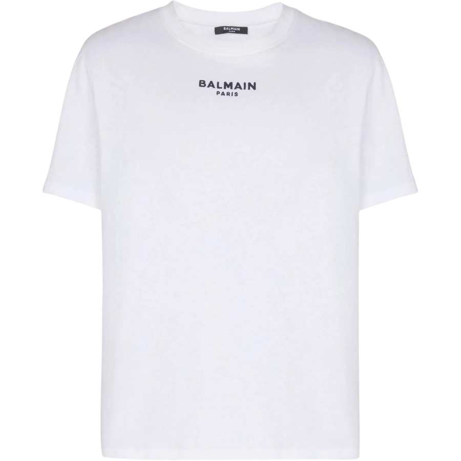 BALMAIN Balmain Logo Embroidered Crewneck T-Shirt