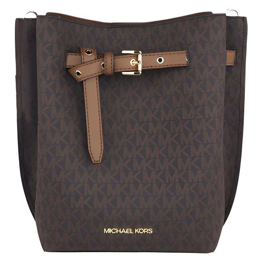 MICHAEL KORS Leather Shoulder Bag, Crossbody Bag Medium Women's Brown
