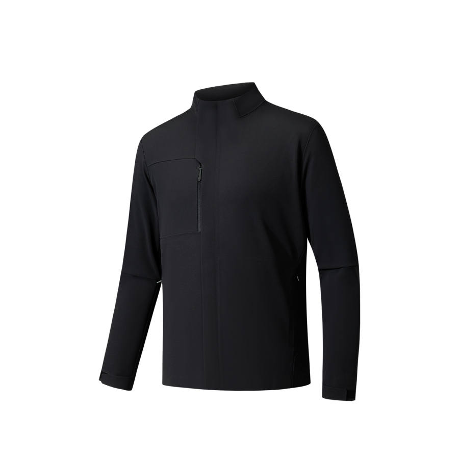 ANTA ANTA Jackets Men's Basic Black 1 Stand Collar Moderate Other