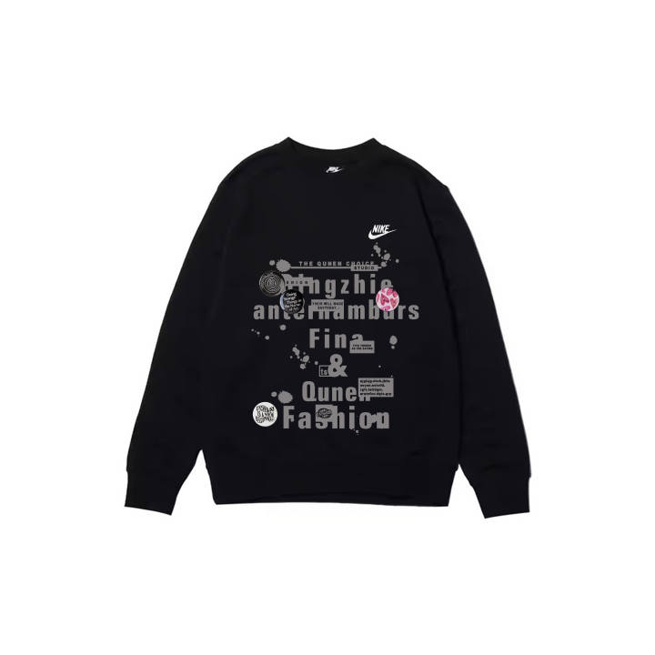 Nike Nike Sweatshirts Men's Black Crew Neck Moderate