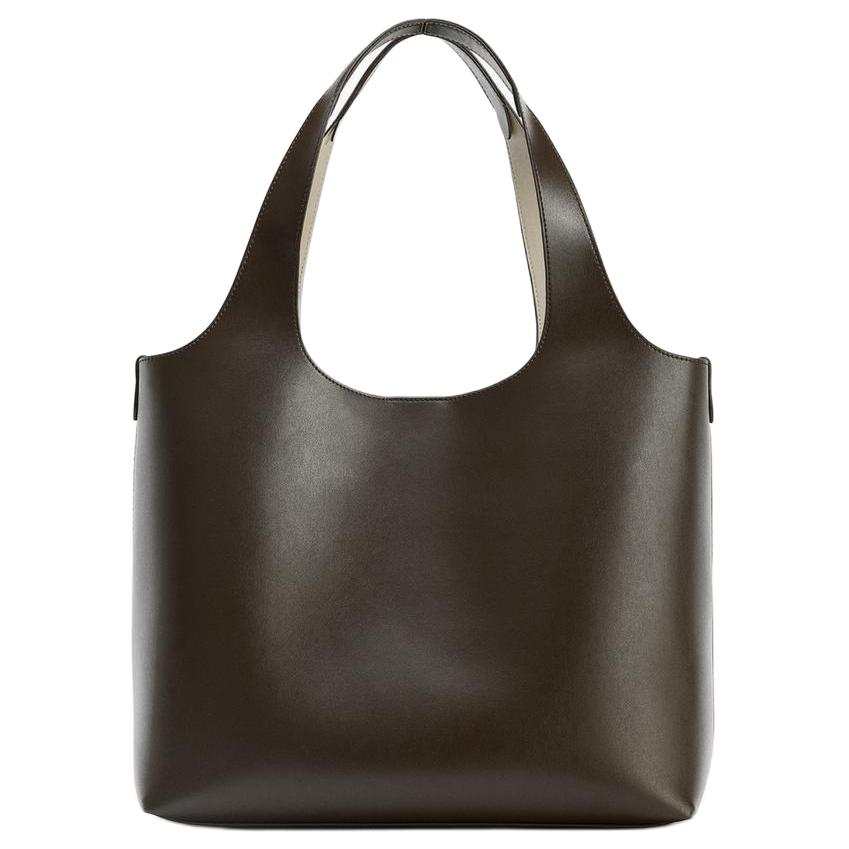 ZARA ZARA Polyurethane Shoulder Bag Women's Chocolate