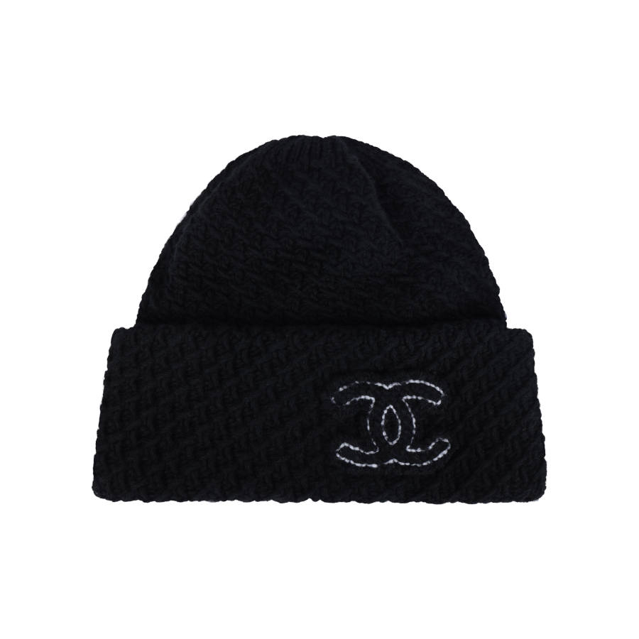 CHANEL CHANEL Cashmere Beanies Women's Black