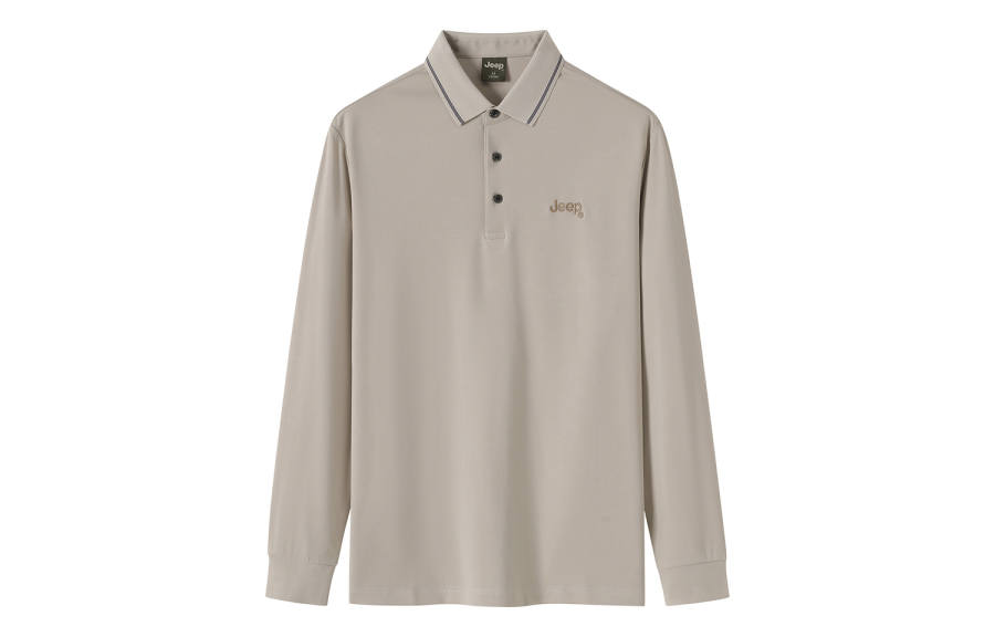 Jeep Polo Shirts Unisex Lapel Moderate Straight Fit