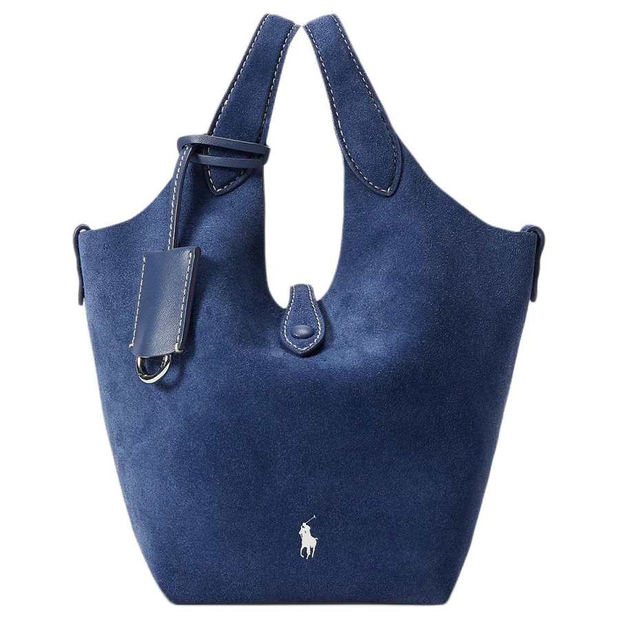 Polo Ralph Lauren Polo Play Cow Leather Handbag Small Women's Dark Blue