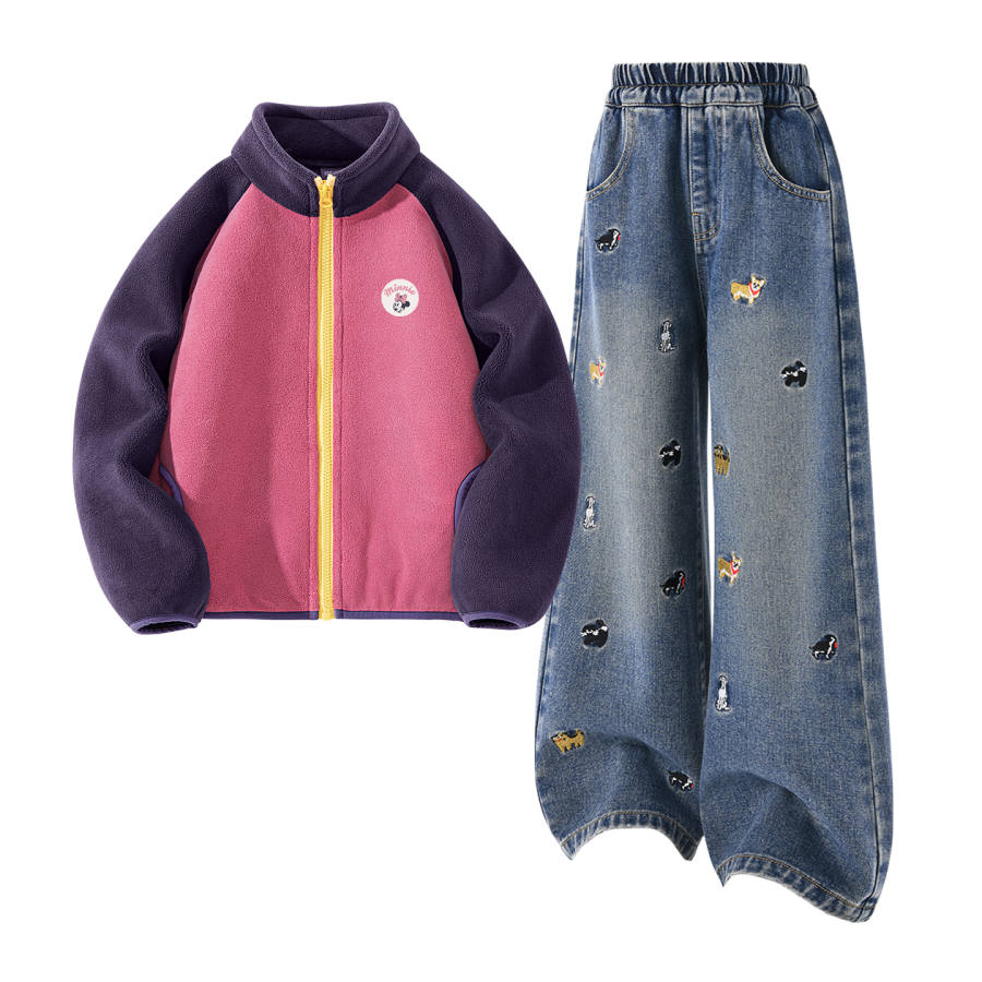 Disney Kids Casual Sportswear Lapel Moderate