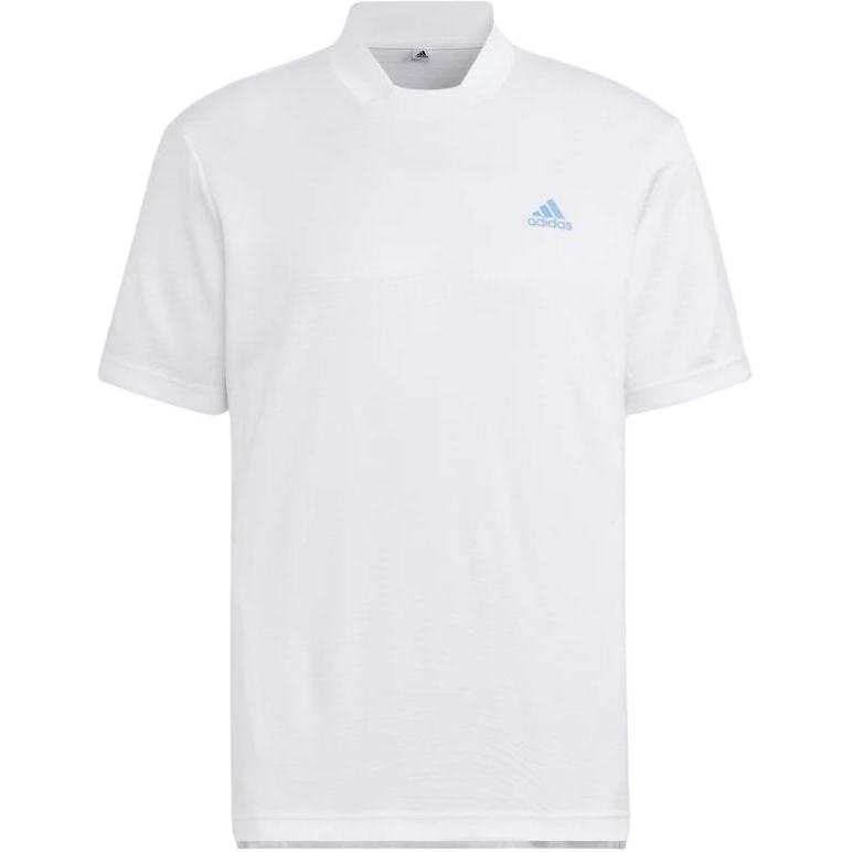 Adidas Adidas T Shirts Men's White Half Turtleneck Moderate Straight Fit