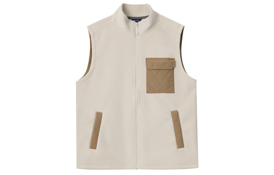 NAUTICA Vests Men's Stand Collar Moderate Other