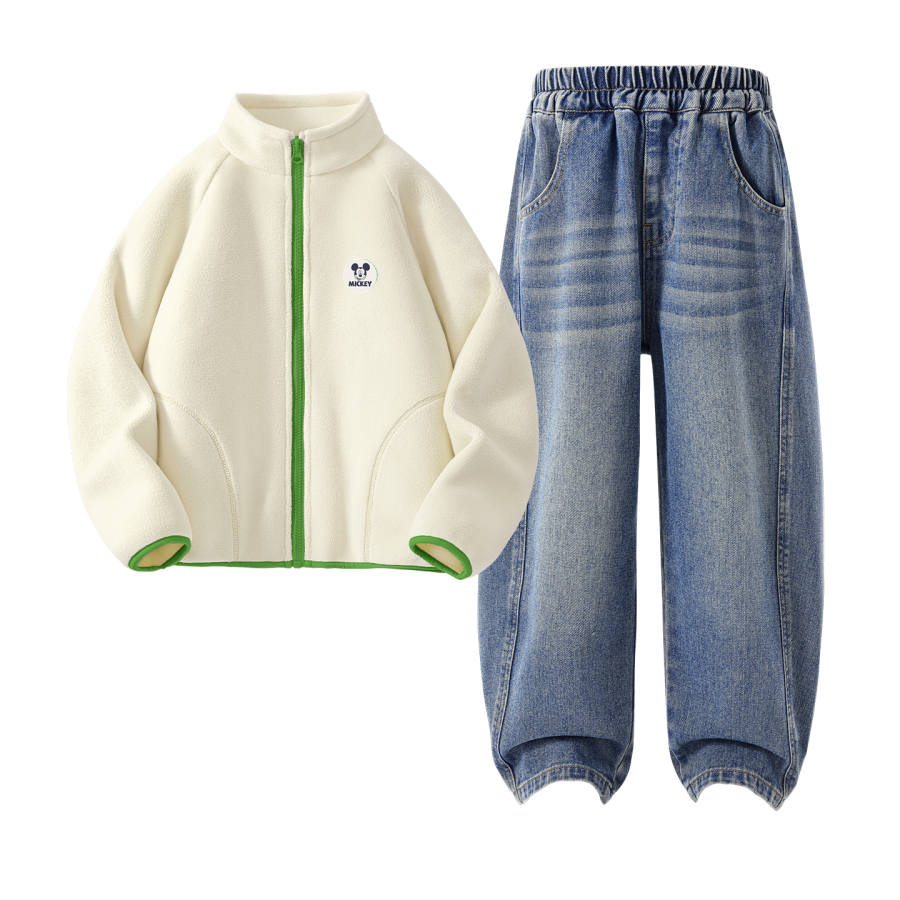 Disney Kids Casual Sportswear Lapel Moderate