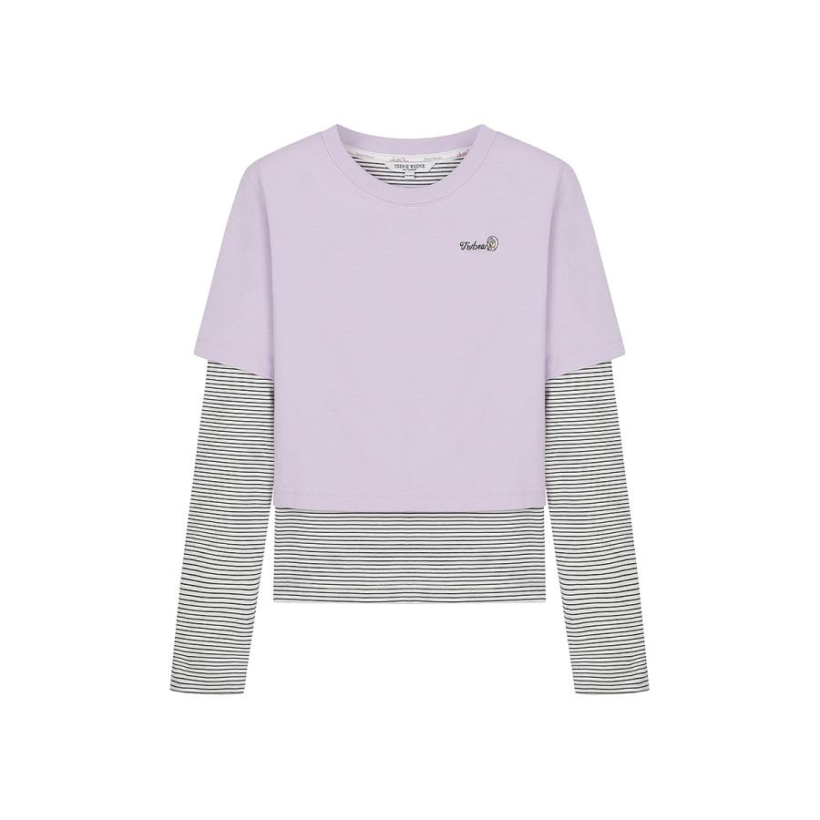 Teenie Weenie T Shirts Women's Crew Neck Moderate Straight Fit
