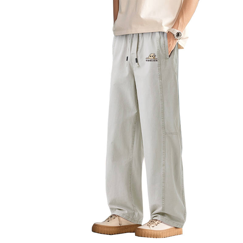 Tonlion Casual Pants Unisex Moderate Scimitar Pants