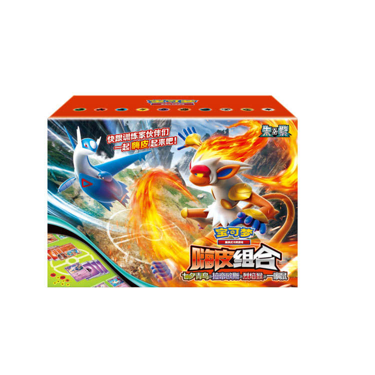 POKEMON Happy Combination Bluebird & Ladieus & Flame, Monkey & One Mouse Simplified Chinese CSVH3C Y01 Battle Cards