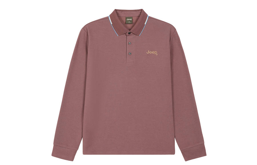 Jeep Polo Shirts Unisex Lapel Moderate Straight Fit