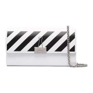 OFF-WHITE OFF WHITE Leather Crossbody Bag, Shoulder Bag Unisex White