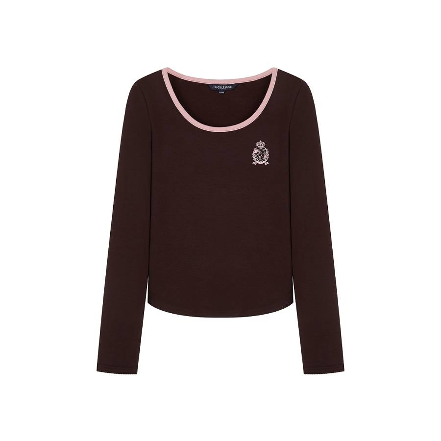 Teenie Weenie T Shirts Women's Crew Neck Moderate Straight Fit