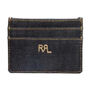 Double RL Denim With Cotton Card Holder Card Holder Men's Indigo