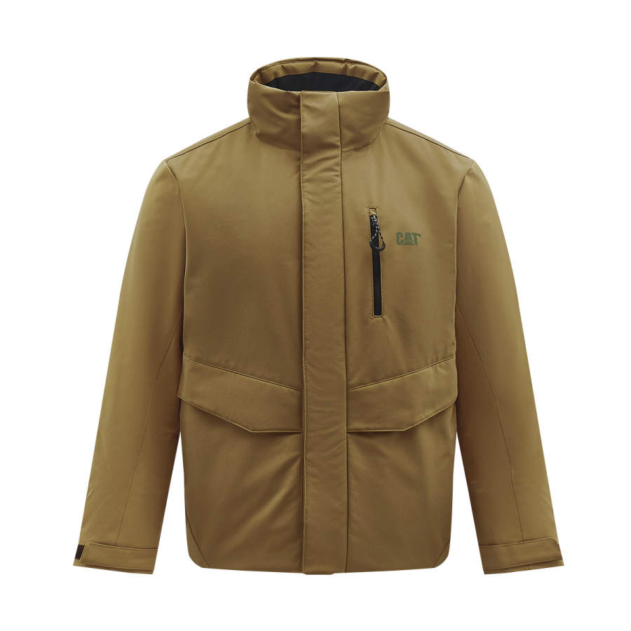CAT CAT Puffer Jackets Men's Stand Collar Moderate Cargo Puffer Jacket