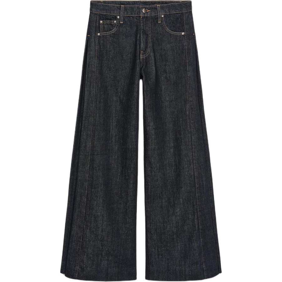 ZARA ZW Jeans Women's Blue Moderate Wide Leg Pants