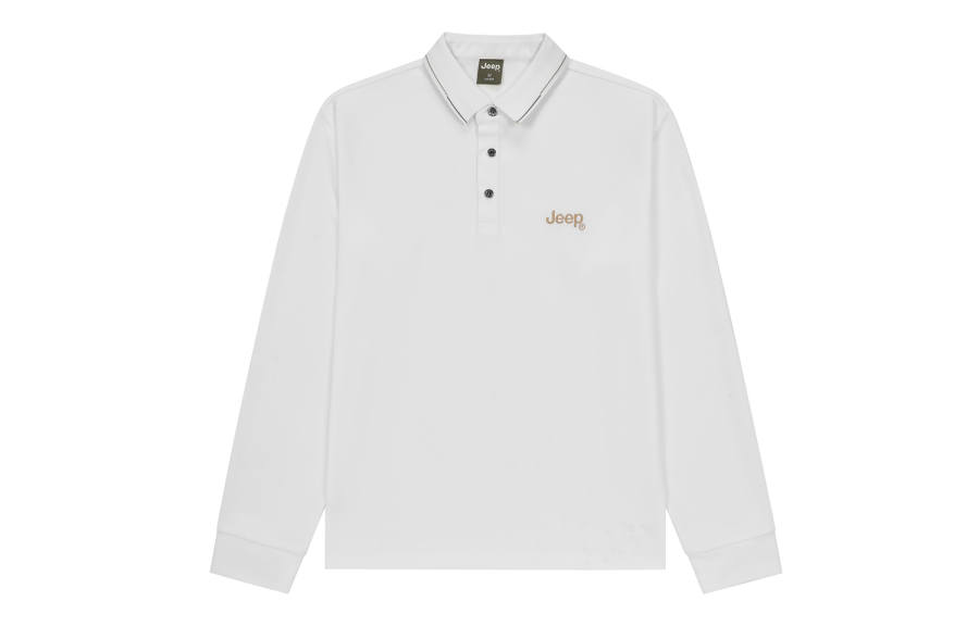 Jeep Polo Shirts Unisex Lapel Moderate Straight Fit