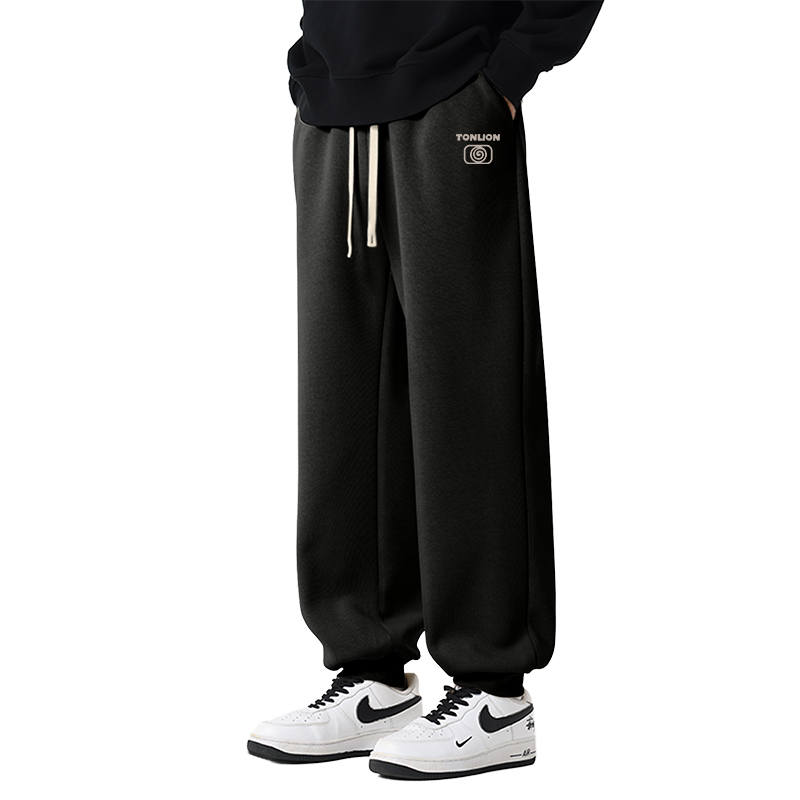Tonlion Casual Pants Unisex Moderate Sweatpants