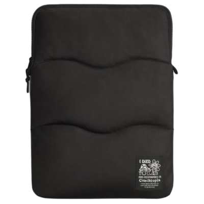 Coachtopia Nylon Laptop Bag Large Unisex Black