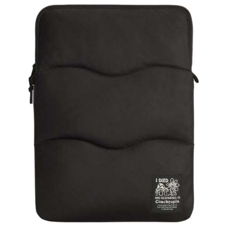 Coachtopia Nylon Laptop Bag Large Unisex Black