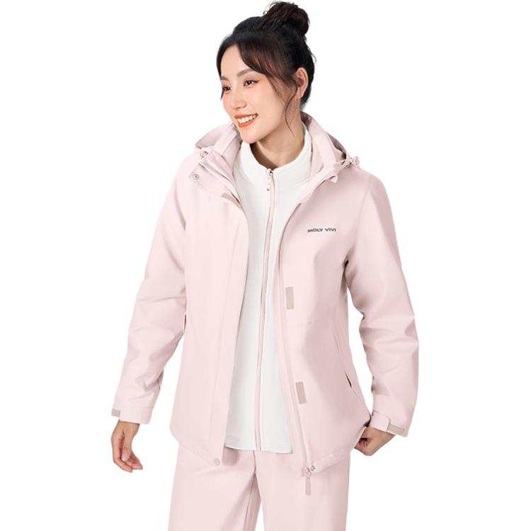 MOLY VIVI Waterproof, Windproof, Breathable, Water Repellent, Abrasion Resistant, Thermal, Rainproof Windbreaker Jacket