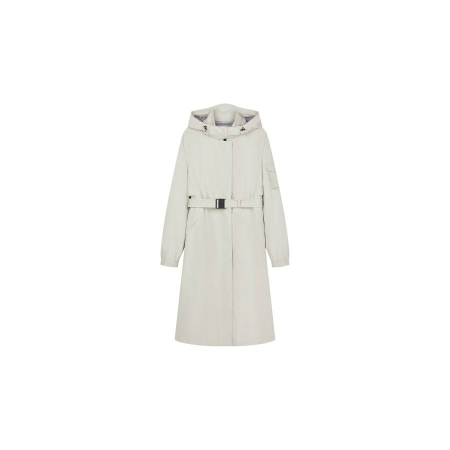Teenie Weenie Coats Women's Ivory Hooded Moderate