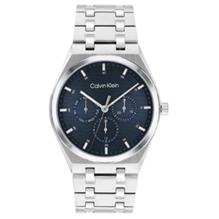 CALVIN KLEIN Wrist Watches Quartz Movement Stainless Steel Strap 39mm Blue Dial Men's Watches 30m Water Resistant